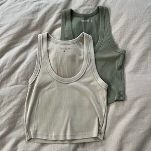 ABERCROMBIE RIBBED TANK TOP (Set of Two)